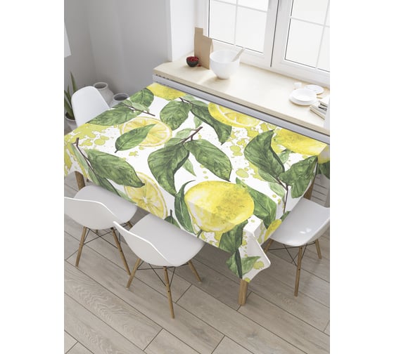 Изображение товара Прямоугольная скатерть JoyArty Дерево лимона из сатена tc_31929_120x145