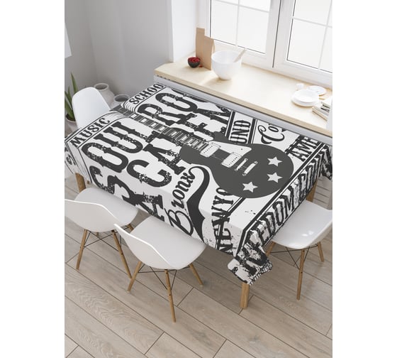 Изображение товара Прямоугольная скатерть JoyArty Душа рока из сатена tc_30494_120x145