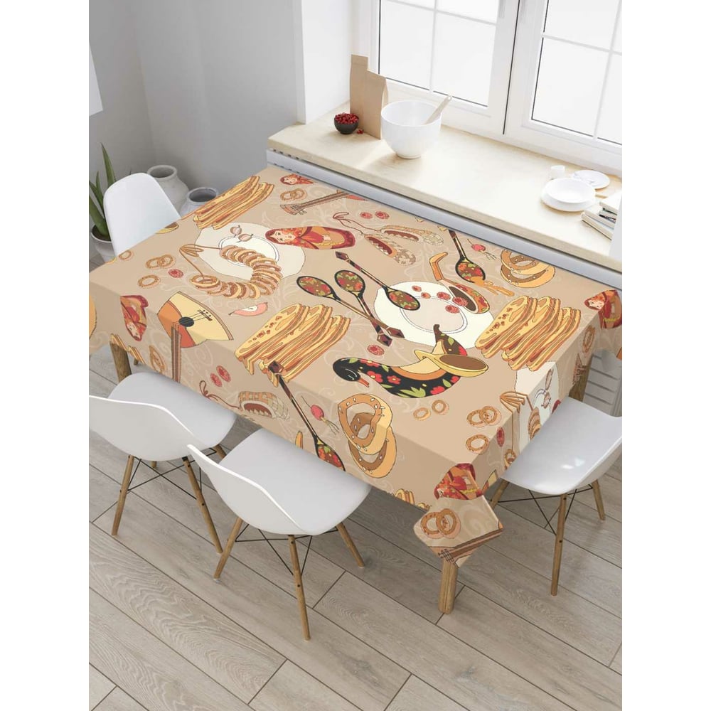 Изображение товара Прямоугольная скатерть JoyArty из сатена 120x145 см современного стиля