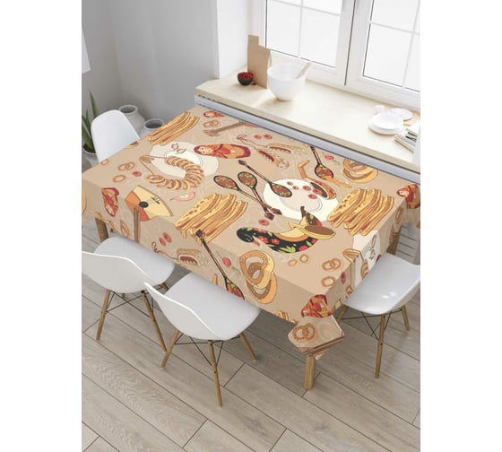 Изображение товара Прямоугольная скатерть JoyArty Праздник масленицы из сатена tc_378847_120x145