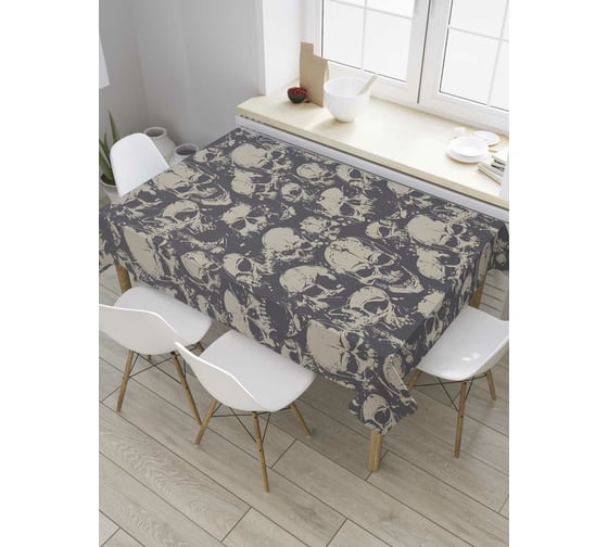 Изображение товара Прямоугольная скатерть JoyArty Гора черепов из сатена tc_36540_120x145