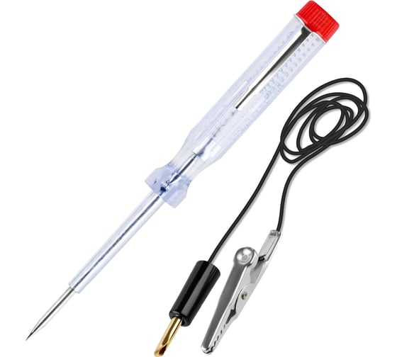 Изображение товара Автомобильная отвертка-пробник индикатор ЭкспертЭлектрик 135 мм, 6-24В, провод 0.5м TDM ELECTRIC SQ1015-0005