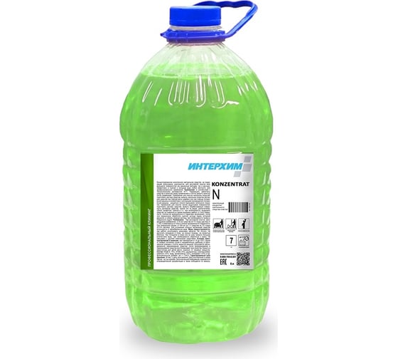 Изображение товара Низкопенный концентрат нейтрального средства очистки ИНТЕРХИМ Konzentrat N 5 л ПЭТ kn01155