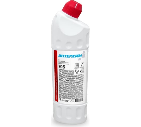 Изображение товара Гель для глубокой кислотной очистки ИНТЕРХИМ 705 с защитным эффектом, 0.75 л ih70507