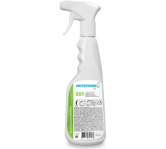 Изображение товара Готовое к применению универсальное средство очистки твердых поверхностей ИНТЕРХИМ 601 0.5 л ih60105