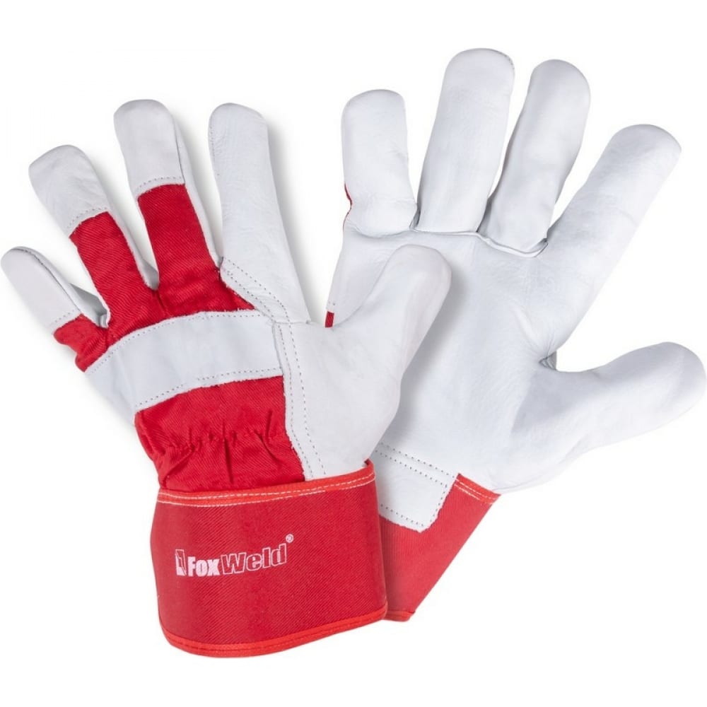 Универсальные перчатки Foxweld, цвет белый/красный, размер XL 7777 Суприм Р-02 - фото 1