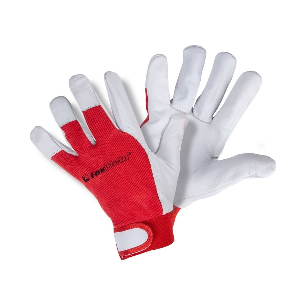 Универсальные перчатки Foxweld, размер XL, цвет белый/красный 7767 Спарта Р-01 - фото 1