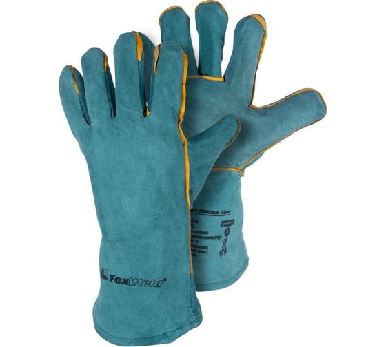 Изображение товара Спилковые краги Foxweld Грин 6114