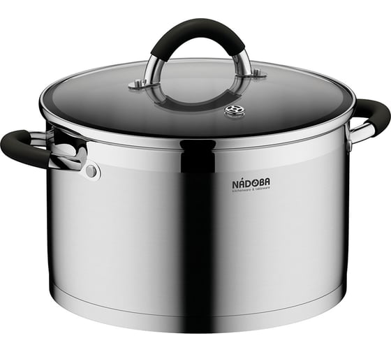 Изображение товара Кастрюля NADOBA OLINA со стеклянной крышкой, 24 см/6 л, 726411