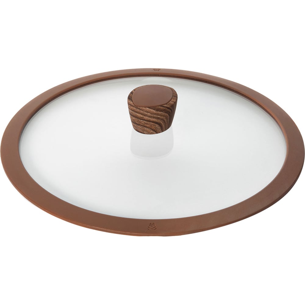 Изображение товара Стеклянная крышка NADOBA GRETA 28 см с силиконовым ободом универсальная