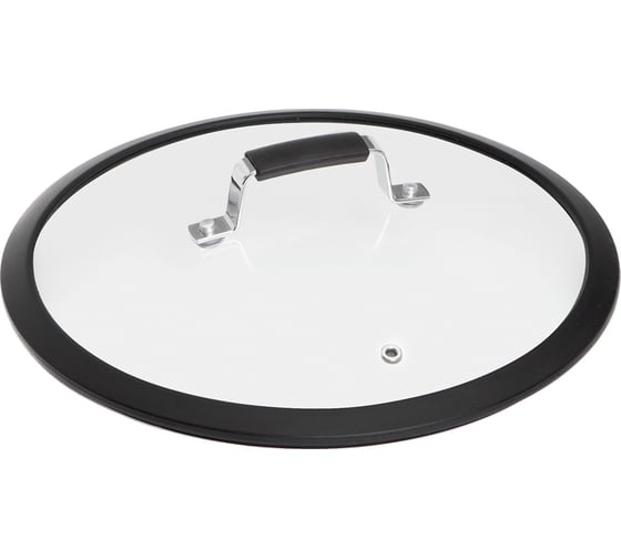 Изображение товара Стеклянная крышка NADOBA LOTA с силиконовым ободом, 28 см, 751411