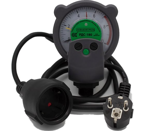 Изображение товара Реле давления воды стрелочное для поверхностных насосов G1/2" EXTRA АКВАКОНТРОЛЬ РДС-180