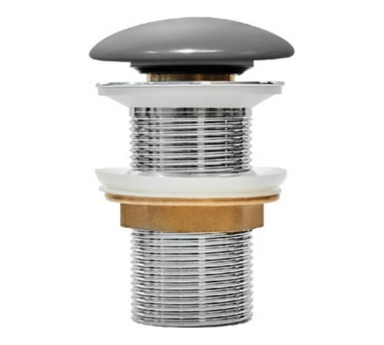 Изображение товара Выпуск для умывальника IDDIS без перелива Optima Home серый матовый OPHGM00i88