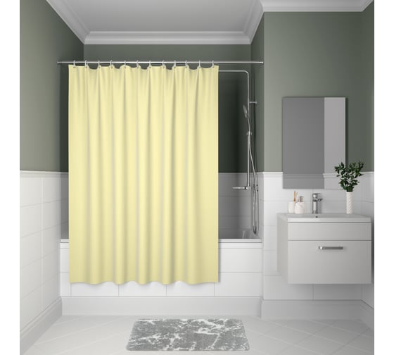 Изображение товара Штора для ванной комнаты IDDIS Полиэстер 180x200 см B67P218i11