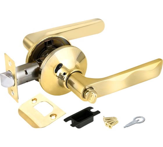 Изображение товара Ручка защелка Fuaro 624/BL PB-B, золото, фиксатор 37547