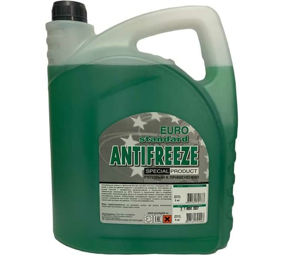 Изображение товара Антифриз Промпэк ЕВРО Стандарт Green, 5 кг 4607131791003