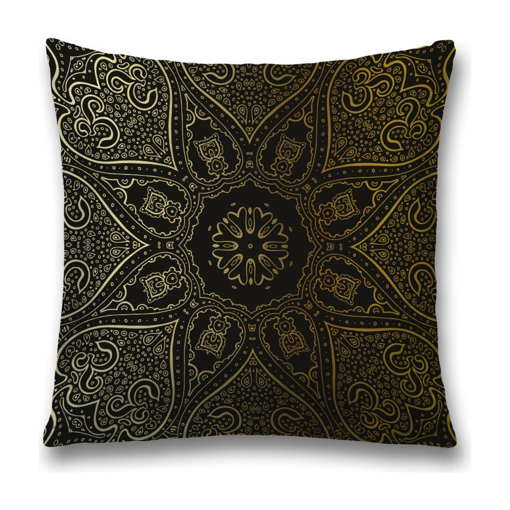 Изображение товара Декоративная наволочка JoyArty sl_33869 45х45 см полиэстер яркая черный желтый