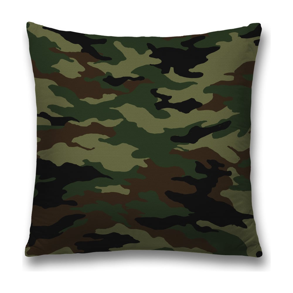 Изображение товара Декоративная наволочка JoyArty 45х45 см из полиэстера, цвет черный, темно-зеленый, серый