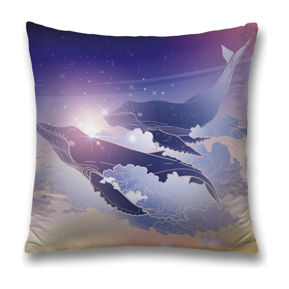 Изображение товара Декоративная наволочка JoyArty 45х45 см с молнией многоцветная