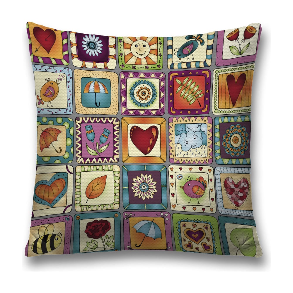 Изображение товара Декоративная наволочка JoyArty 45x45 см полиэстер яркие цвета