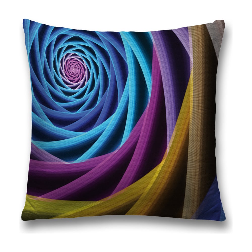 Изображение товара Декоративная наволочка JoyArty 45х45 см голубой, фиолетовый, розовый