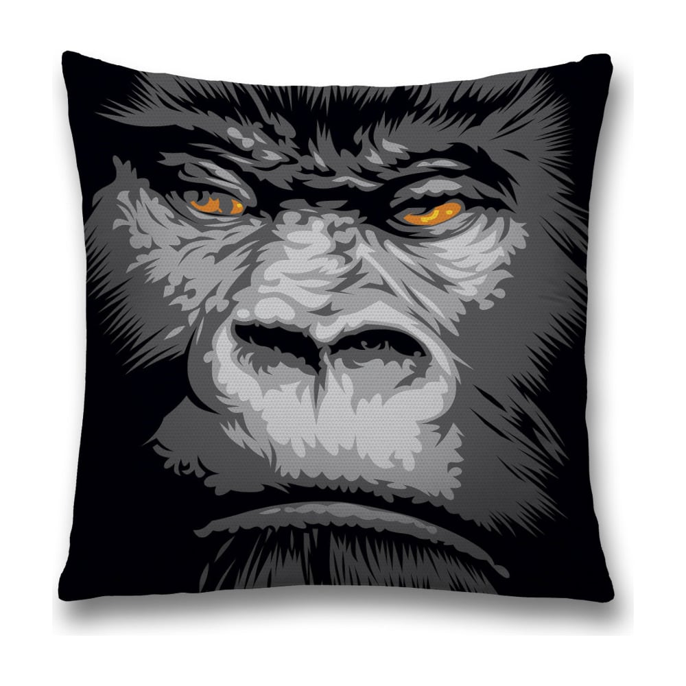 Изображение товара Декоративная наволочка JoyArty 45х45 см желтая черная серая полиэстер