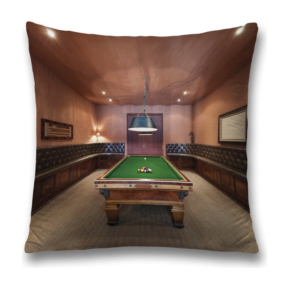 Изображение товара Декоративная наволочка JoyArty 45х45 см полиэстер зеленый бордовый серый