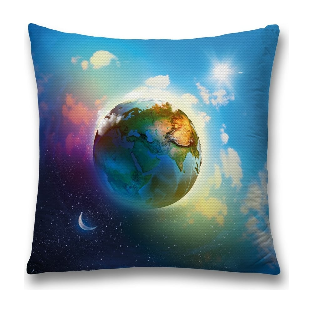 Изображение товара Декоративная наволочка JoyArty sl_21682 45х45 см голубой, коричневый, зеленый