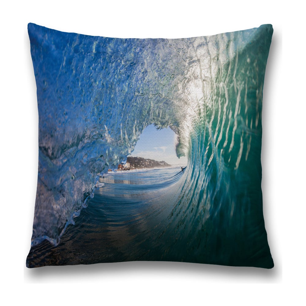 Изображение товара Декоративная наволочка JoyArty 45x45 см яркие цвета бирюзовый голубой зеленый