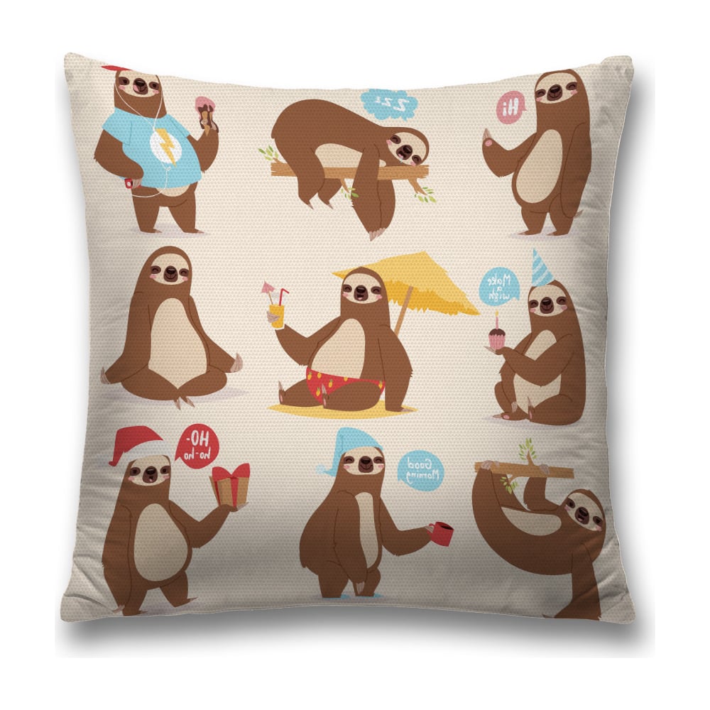 Изображение товара Декоративная наволочка JoyArty sl_37833 разноцветная 45х45 см