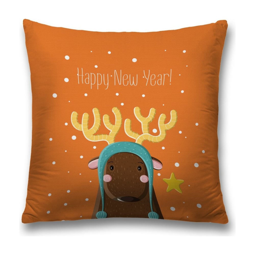 Изображение товара Декоративная наволочка JoyArty sl_290616 оранжевого цвета