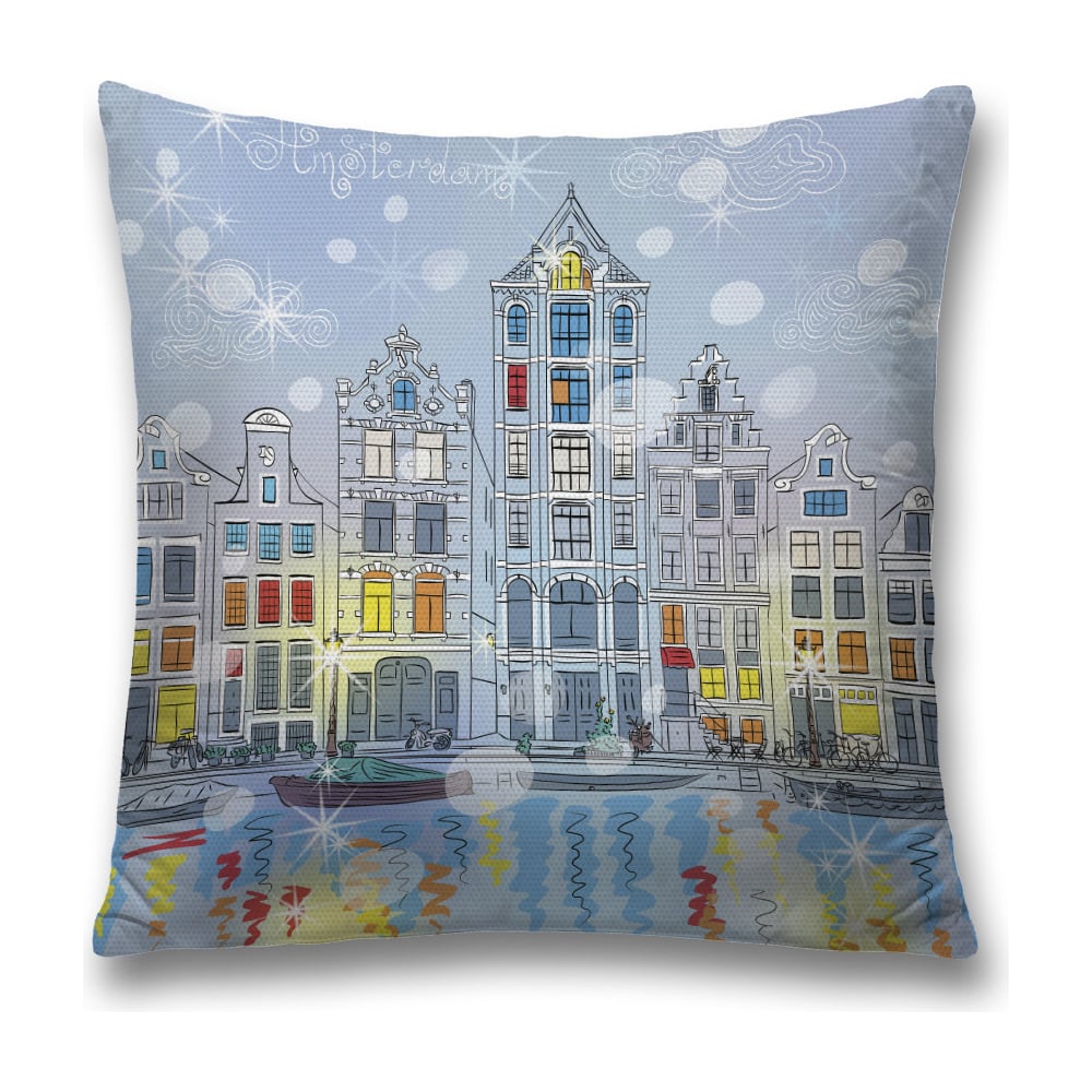 Изображение товара Декоративная наволочка JoyArty 45х45 см с молнией разноцветная