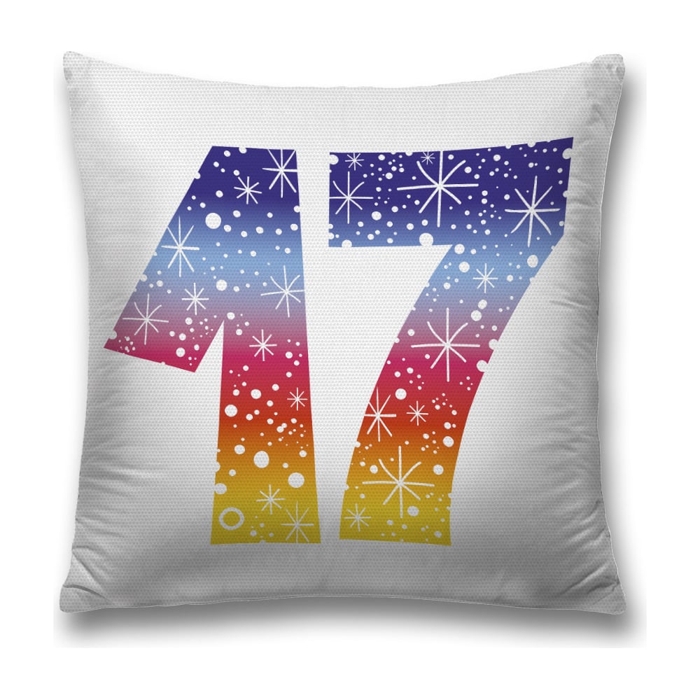 Изображение товара Декоративная наволочка JoyArty 45х45 разноцветный полиэстер молния