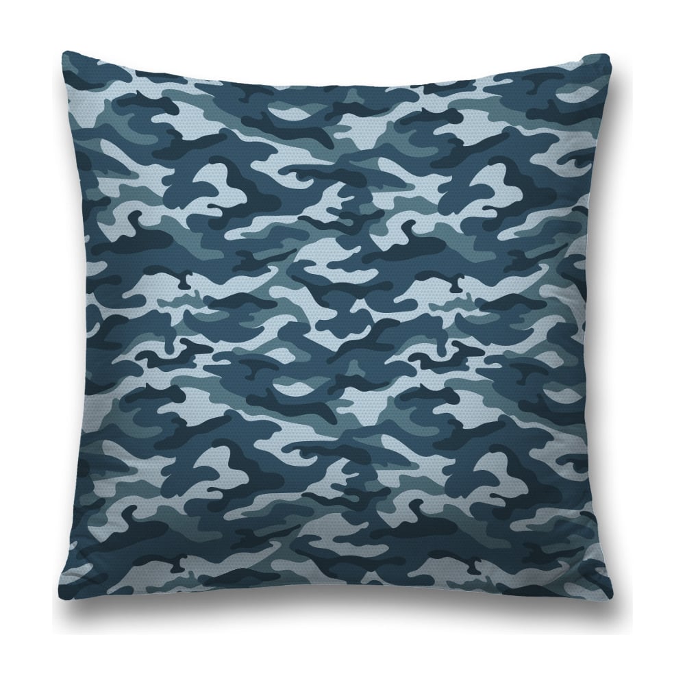 Изображение товара Декоративная наволочка JoyArty 45х45 см голубая синий полиэстер