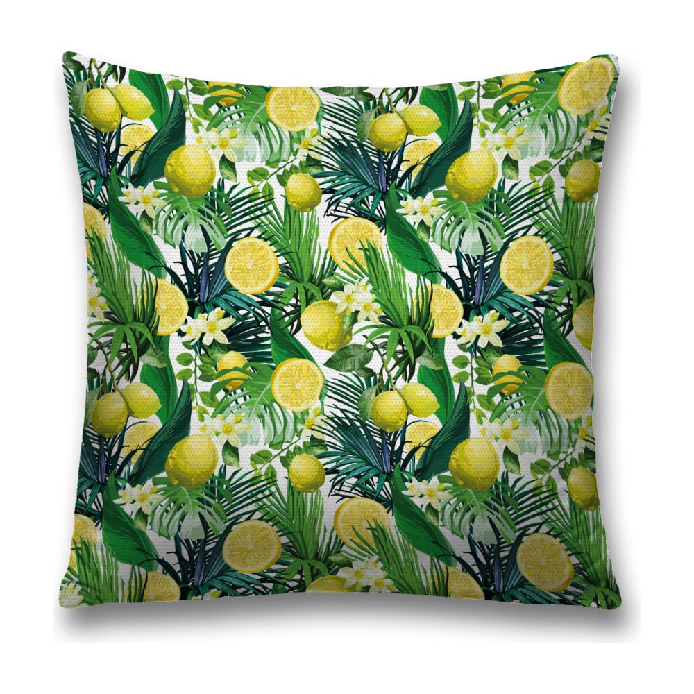 Изображение товара Декоративная наволочка JoyArty 45x45 см полиэстер зеленый желтый белый