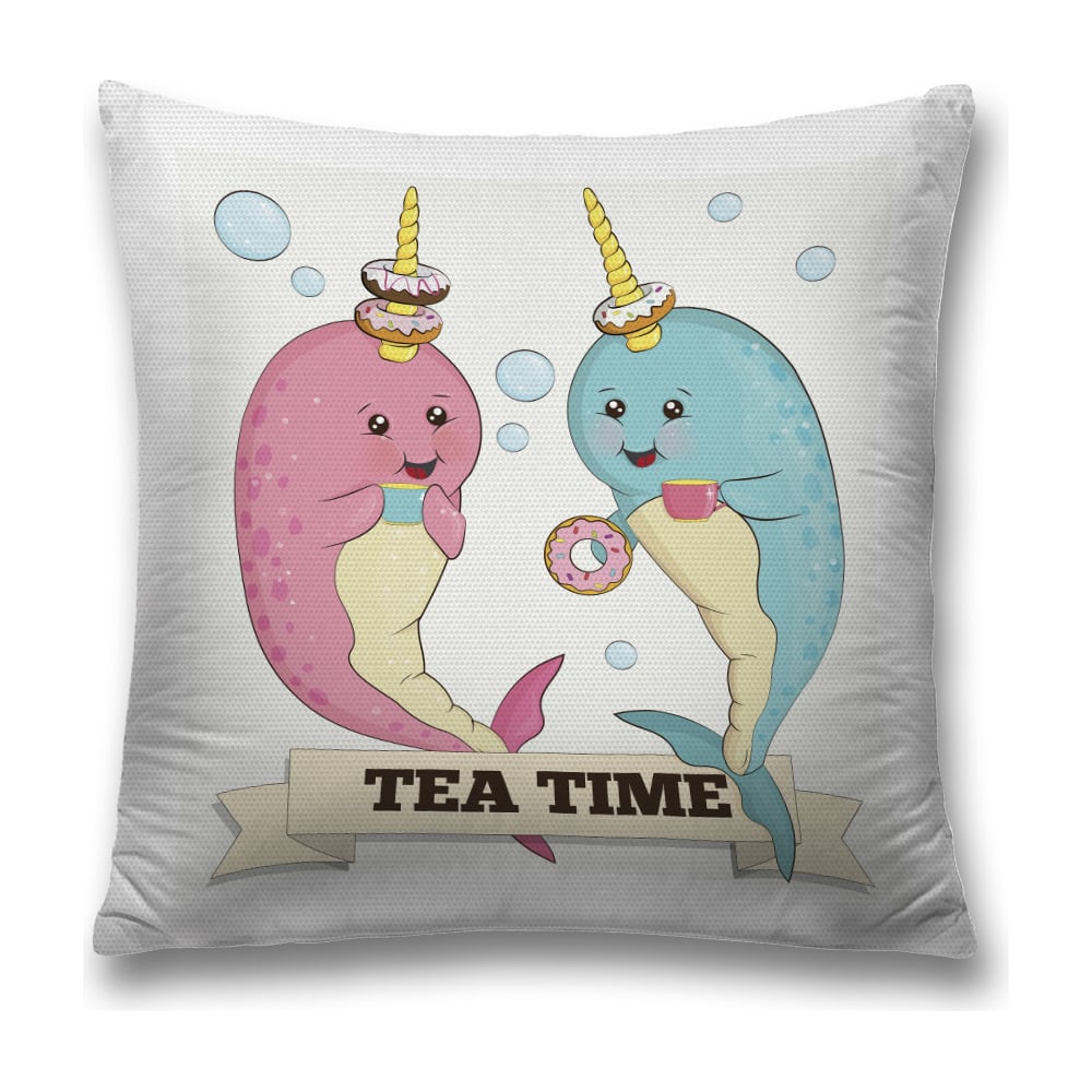 Изображение товара Декоративная наволочка JoyArty 45х45 см из полиэстера с молнией разноцветная