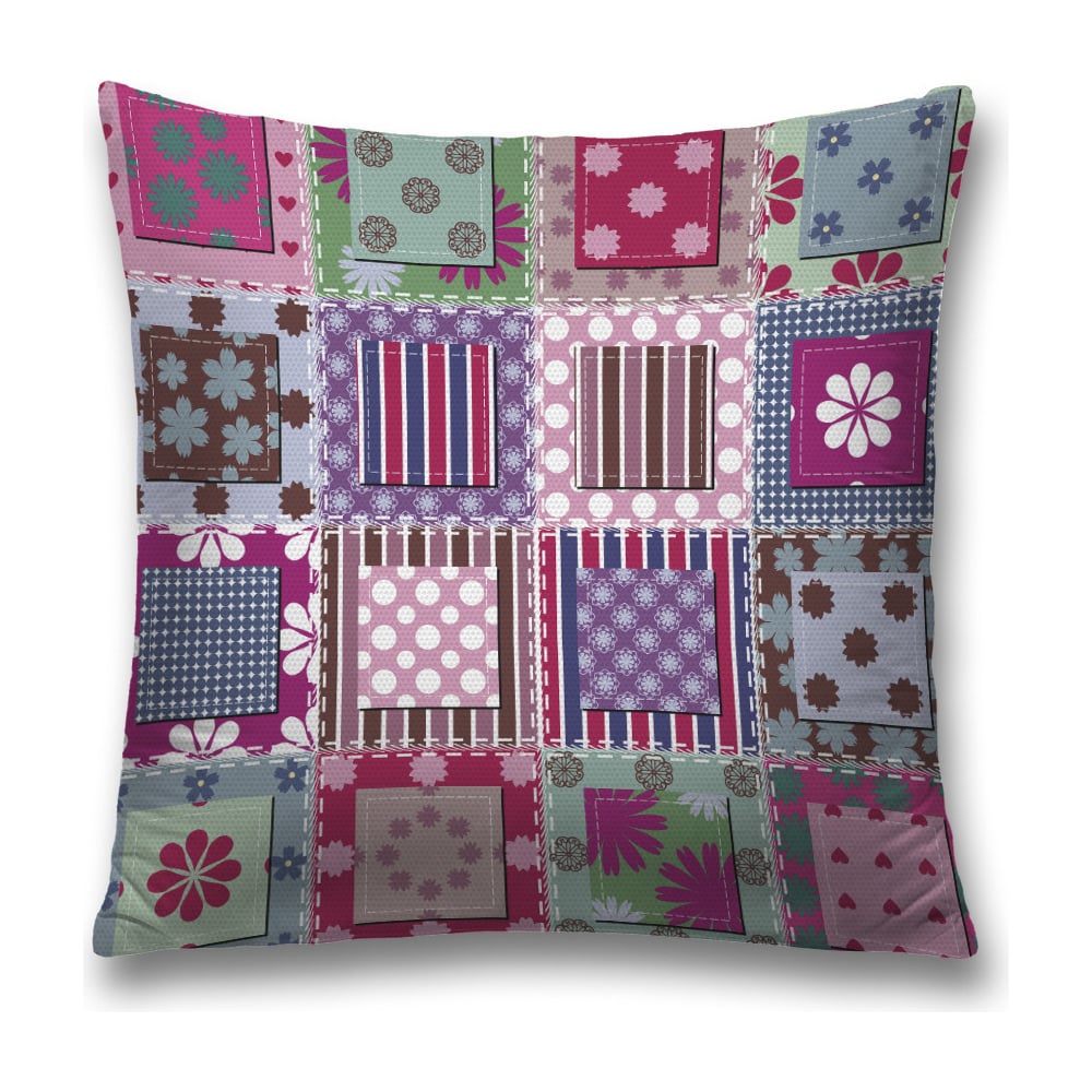 Изображение товара Декоративная наволочка JoyArty 45x45 см разноцветная из полиэстера с молнией