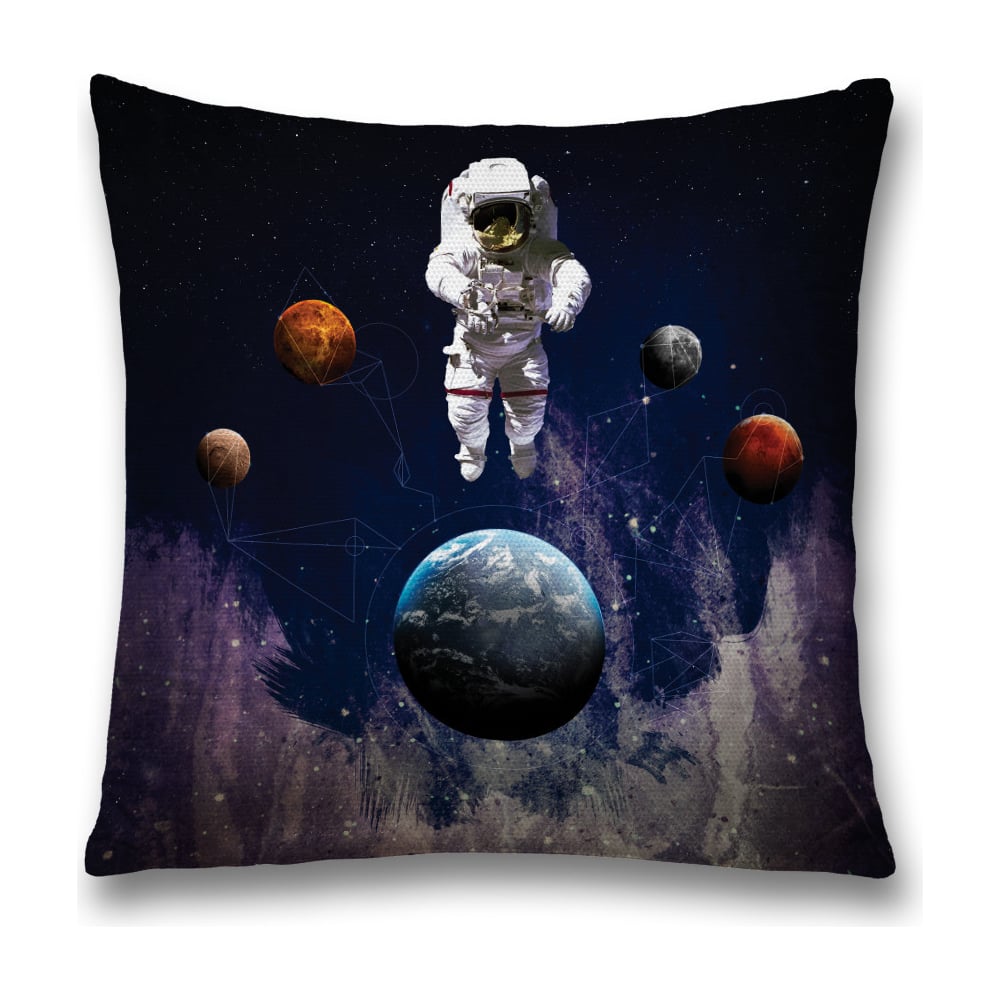 Изображение товара Декоративная наволочка JoyArty 45х45 разноцветная полиэстер