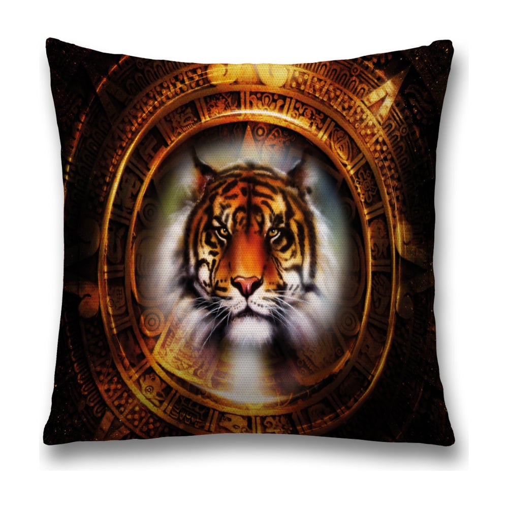 Изображение товара Декоративная наволочка JoyArty sl_38667 45x45 см коричневая, оранжевая, белая