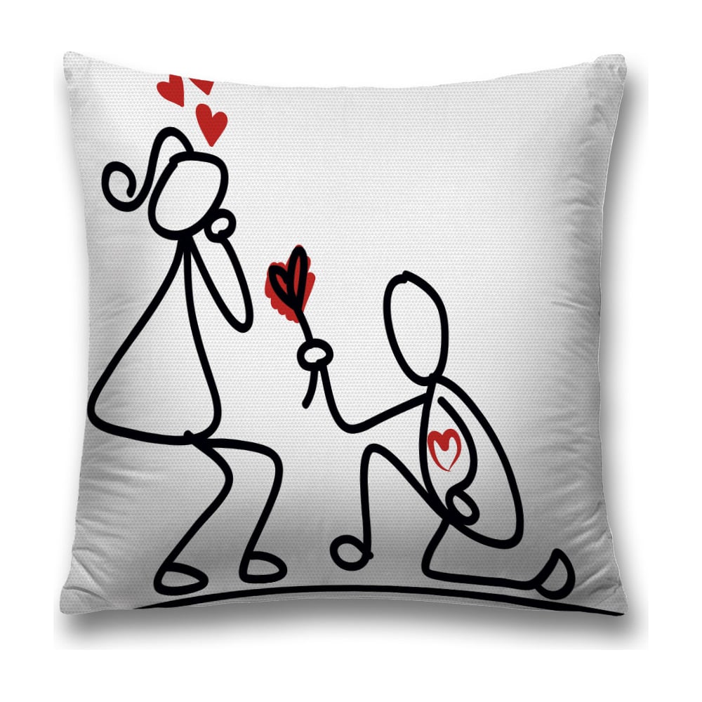 Изображение товара Декоративная наволочка JoyArty 45х45 см с молнией из полиэстера