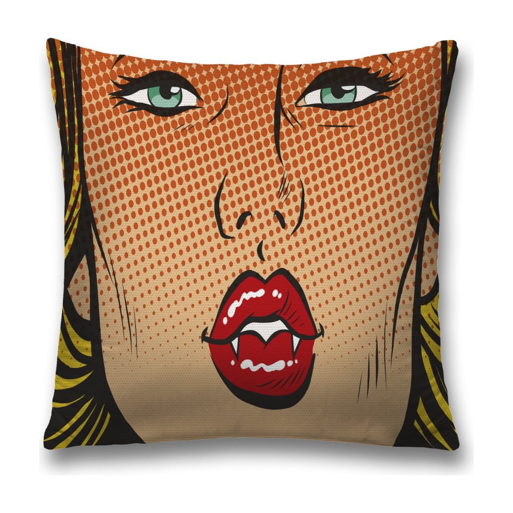 Изображение товара Декоративная наволочка JoyArty 45x45 см красный черный бежевый полиэстер