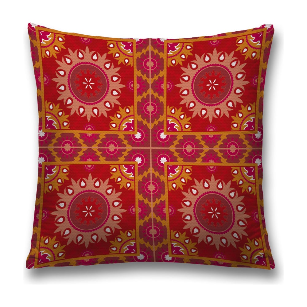 Изображение товара Декоративная наволочка JoyArty 45х45 см оранжевая красная бордовая