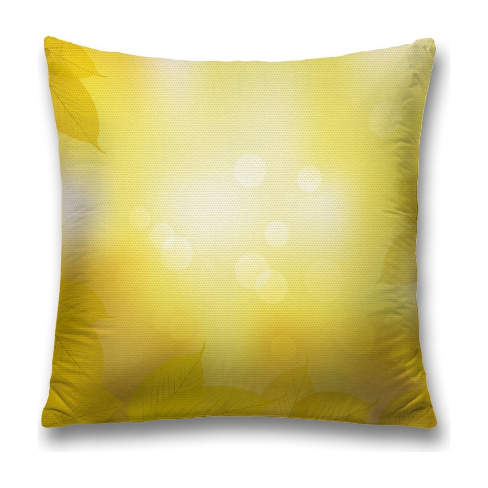 Изображение товара Декоративная наволочка JoyArty 45х45 см полиэстер желтый белый с молнией