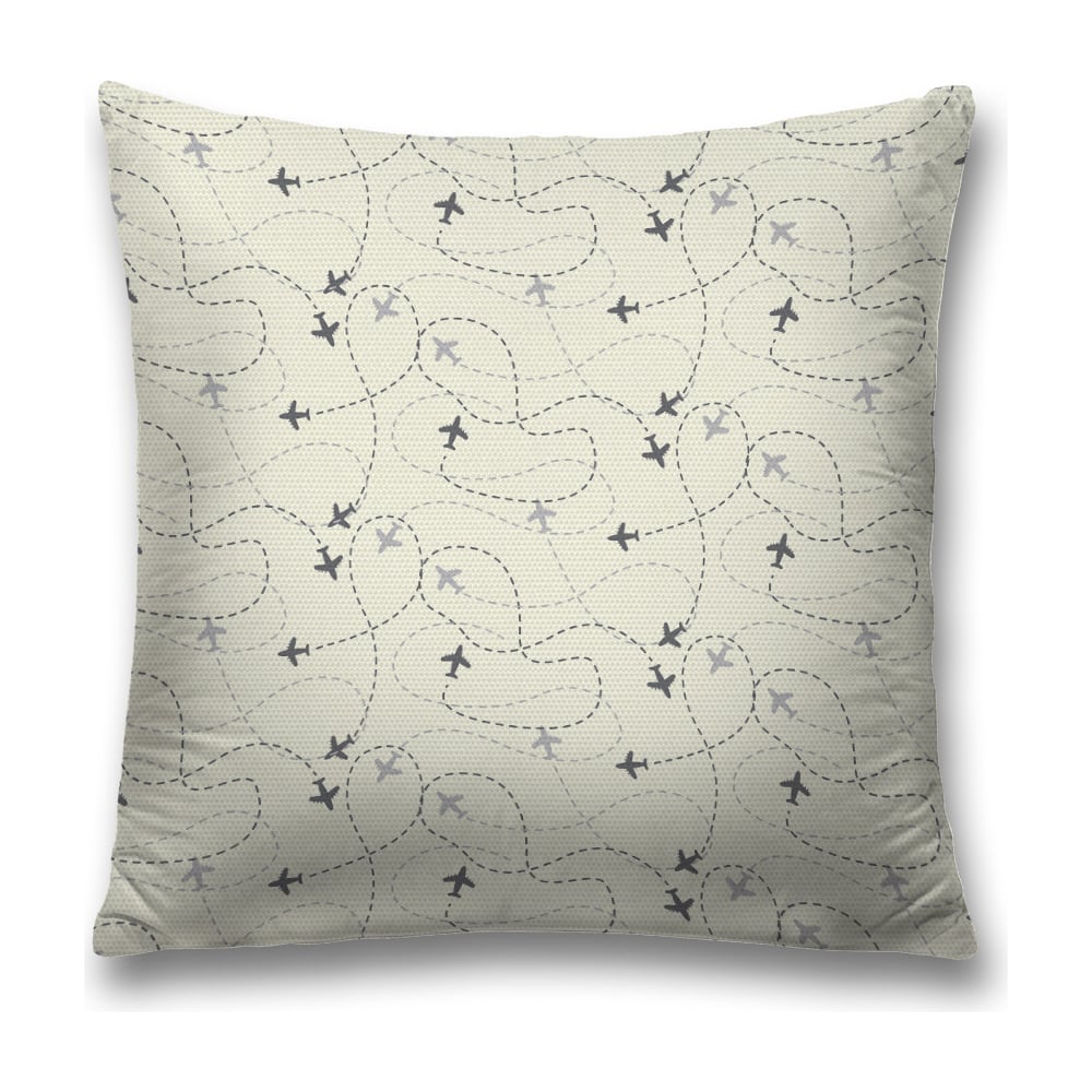 Изображение товара Декоративная наволочка JoyArty 45х45 см полиэстер желтая серая белая