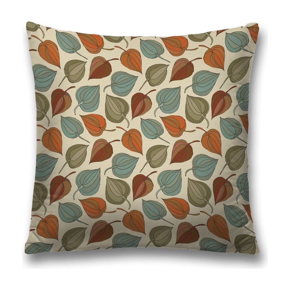 Изображение товара Декоративная наволочка JoyArty 45х45 см бордовая светло-серая бежевый