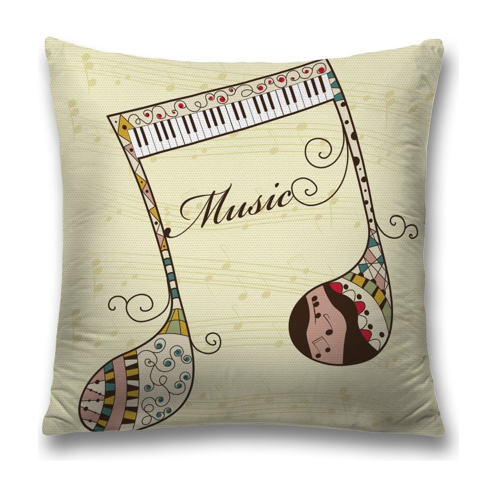 Изображение товара Декоративная наволочка JoyArty sl_59384 45х45 см желтая красная черная