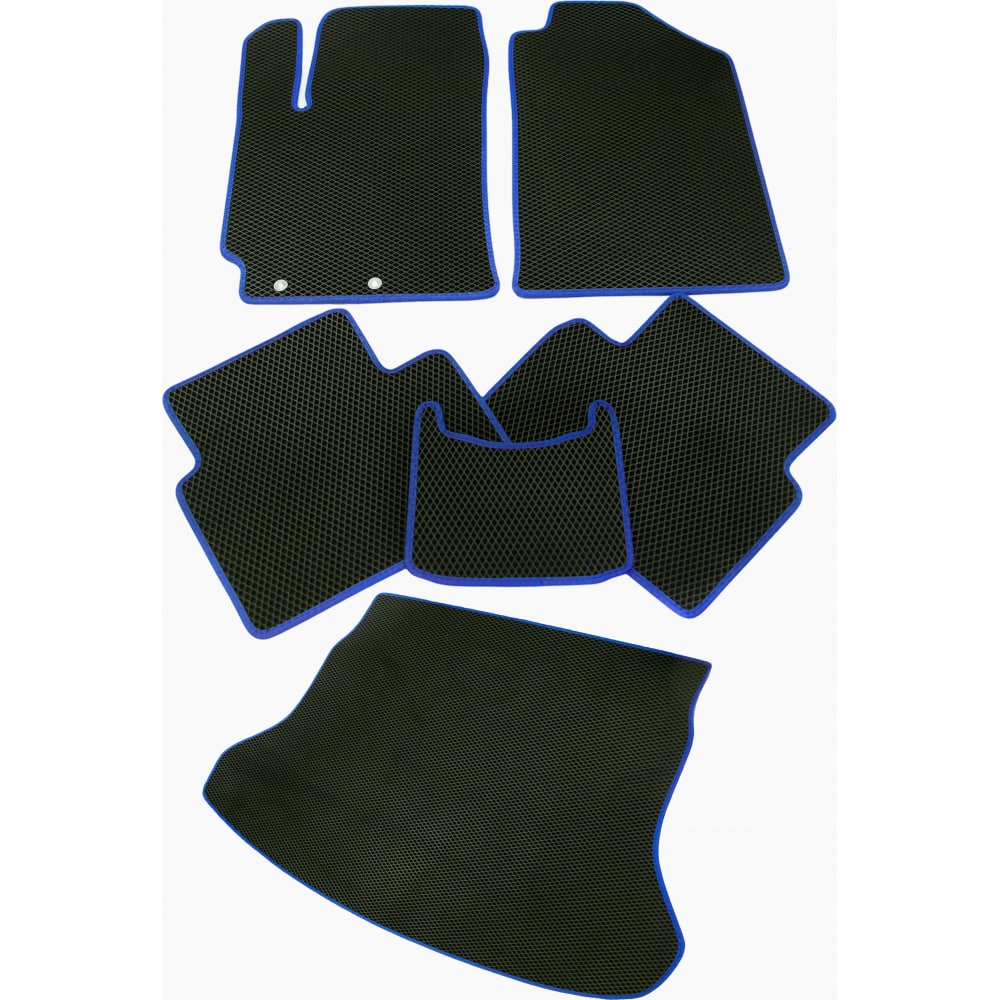 Коврик в салон и багажник для Skoda Yeti 2008-2018 Vicecar передние резиновые брызговики для skoda yeti 2014 г в srtk
