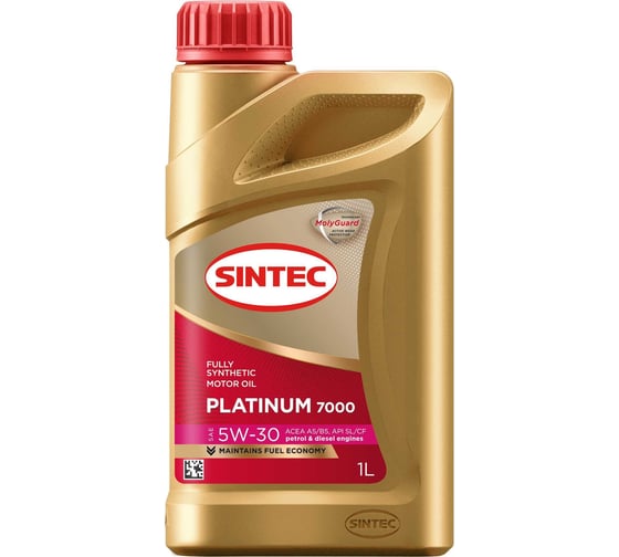 Изображение товара Моторное масло Sintec Platinum 7000 SAE 5W-30 API SL, ACEA A5/B5 1 л 600157