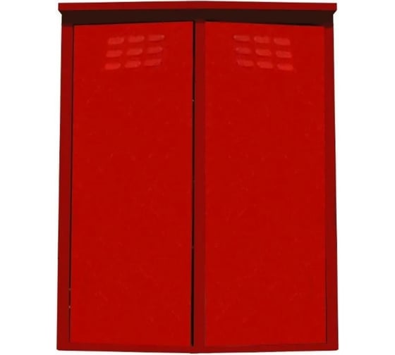 Изображение товара Шкаф для газовых баллонов Петромаш на 2 баллона разборный, красный 60542