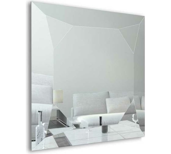 Изображение товара Зеркало MAUNFELD Lustro квардат, 90x90 Diamonte Silver90